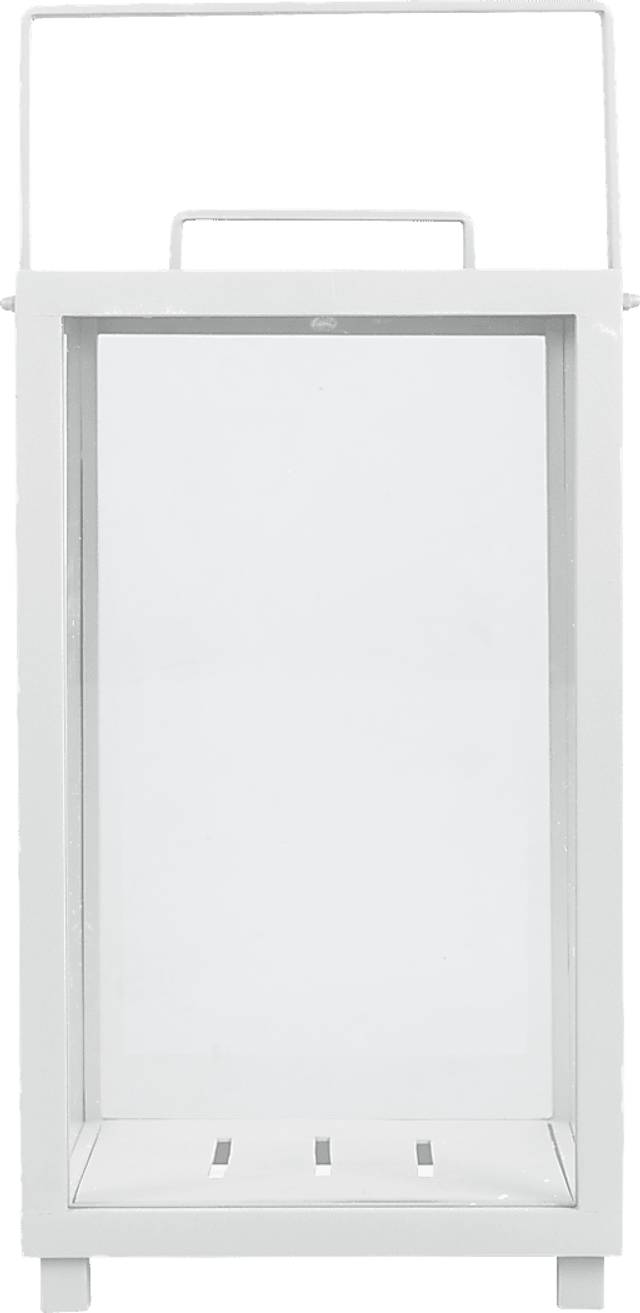 Alenna White Large Indoor/Outdoor Lantern - Thumbnail - Image 1
