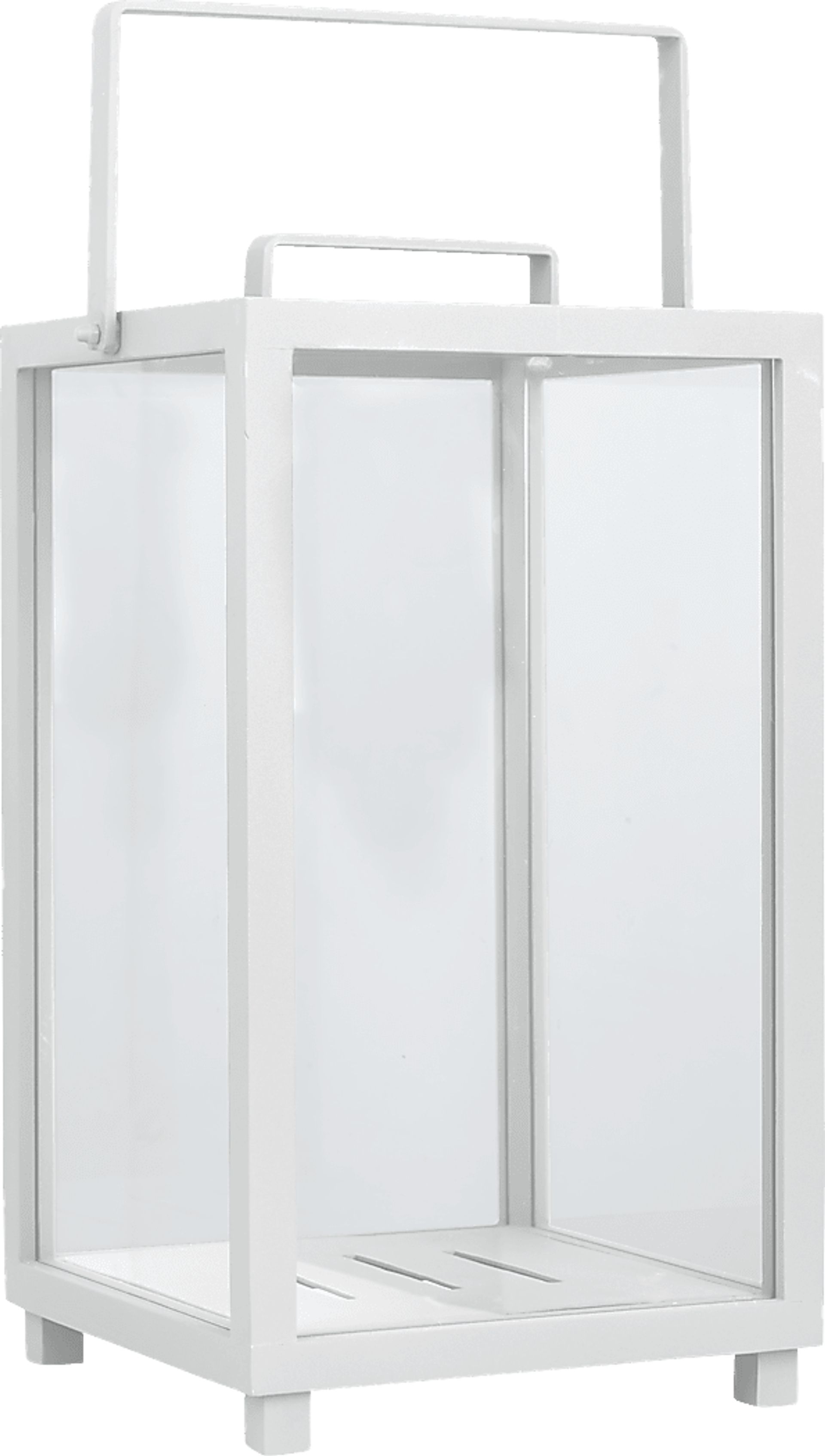 Alenna White Large Indoor/Outdoor Lantern - Image 1