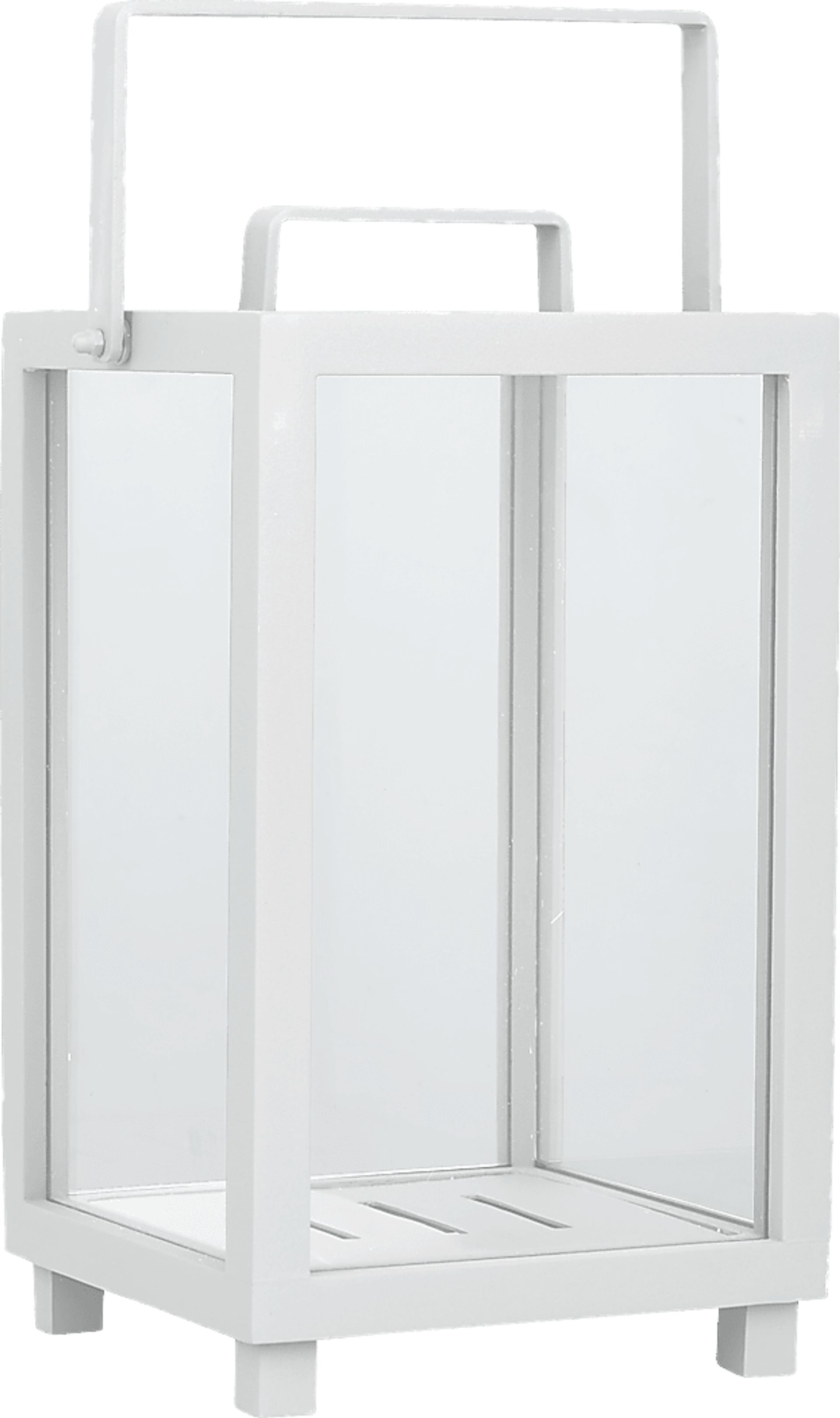 Alenna White Small Indoor/Outdoor Lantern - Image 1