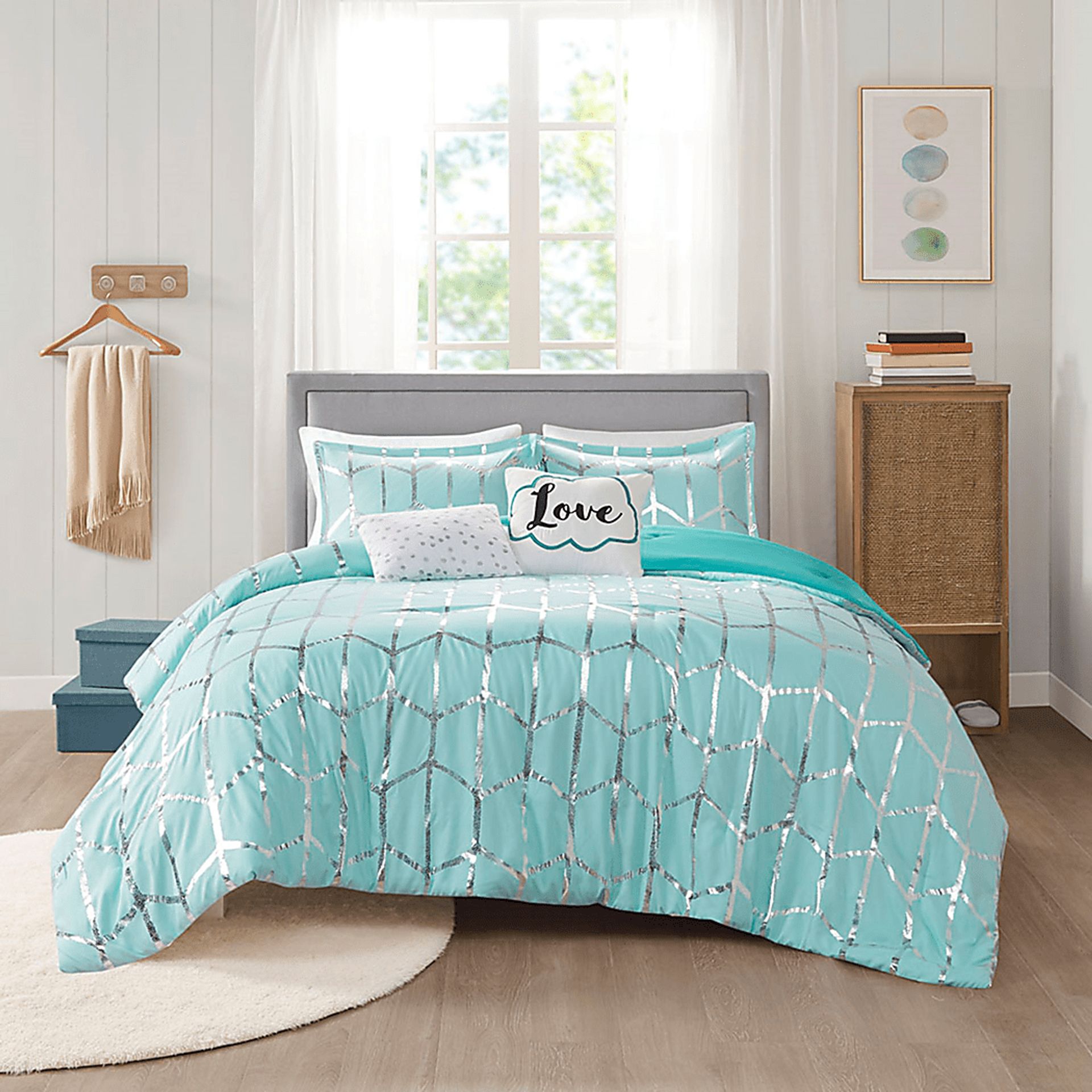 Alesi Blue King Comforter Set - Image 2