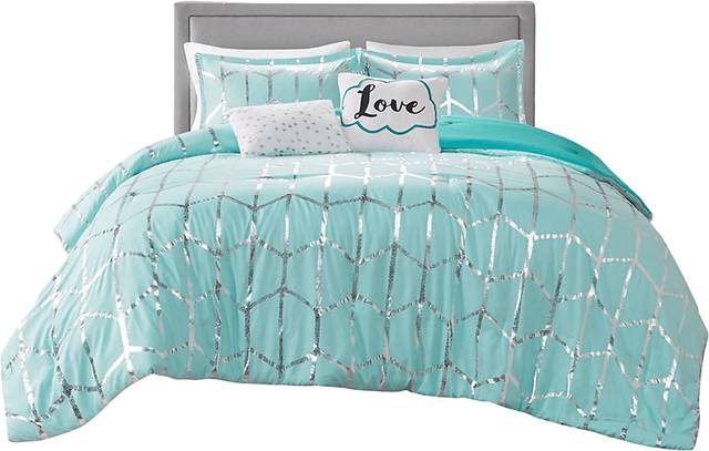 Alesi Blue King Comforter Set - Thumbnail - Image 1