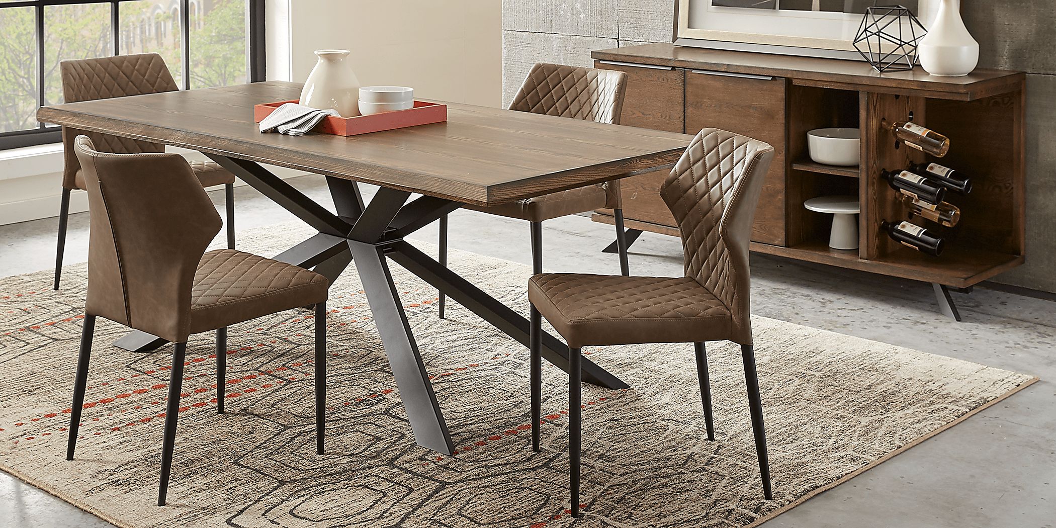 Archer Place Brown 5 Pc Dining Room