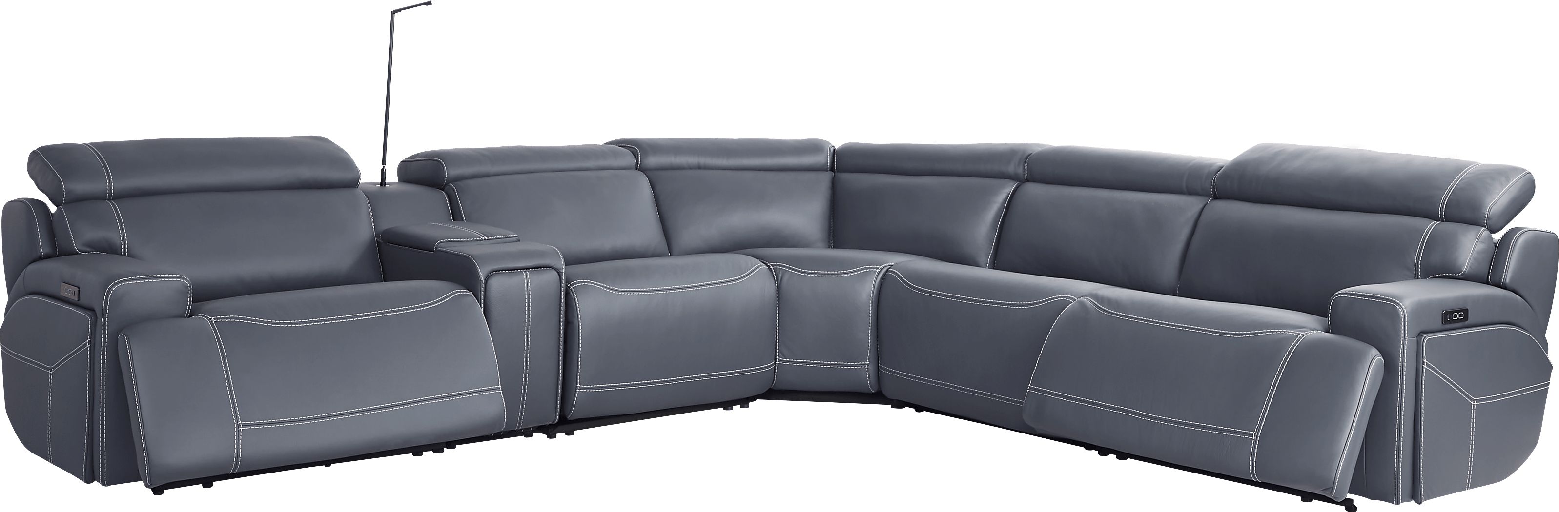 Alessio Dual Power Reclining Sectional - Thumbnail 2