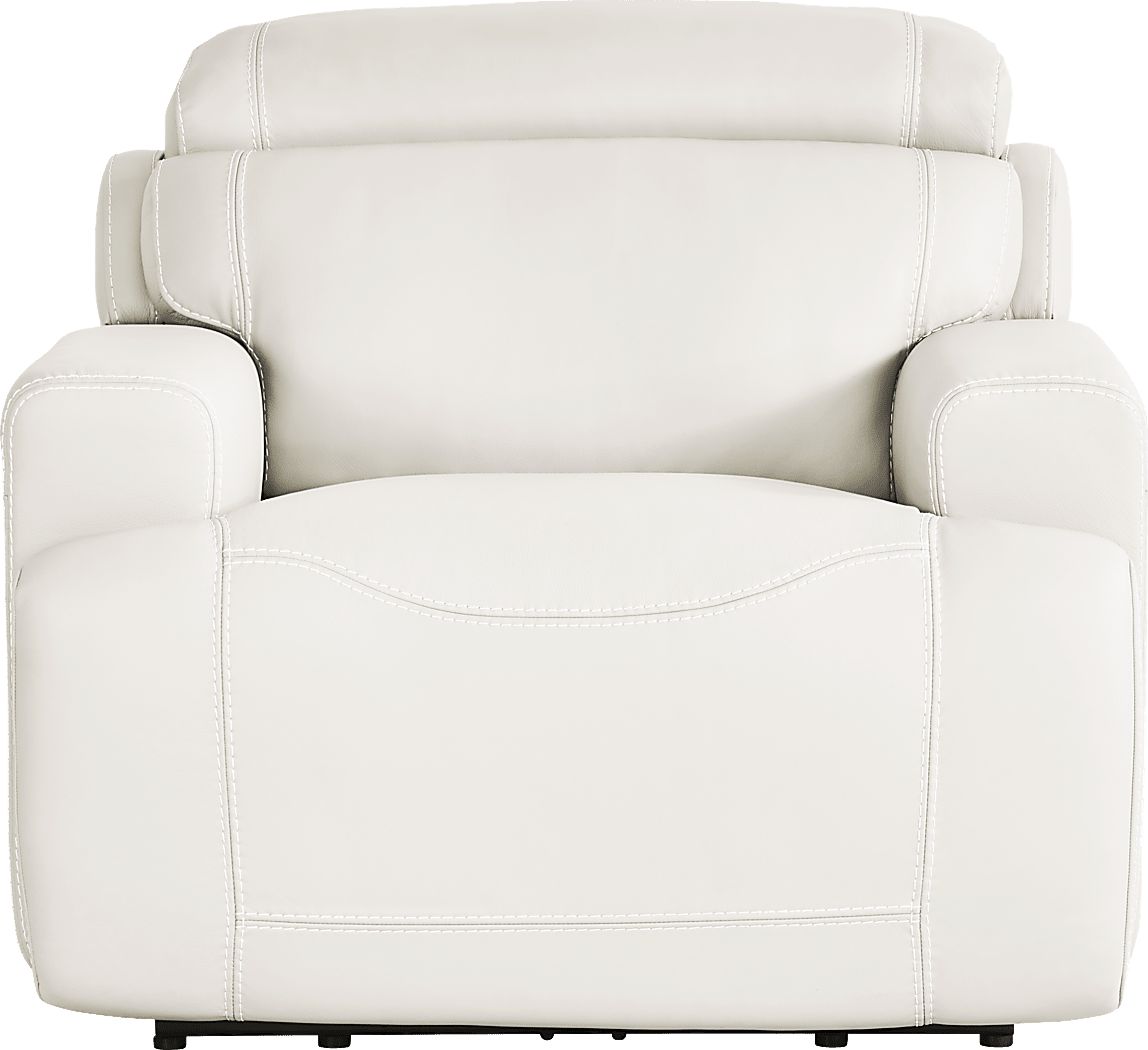 Alessio Leather Dual Power Reclining Sectional - Thumbnail 4
