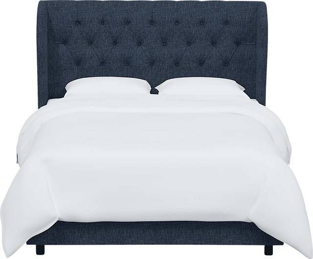 Aleta Blue King Bed - Thumbnail - Image 2