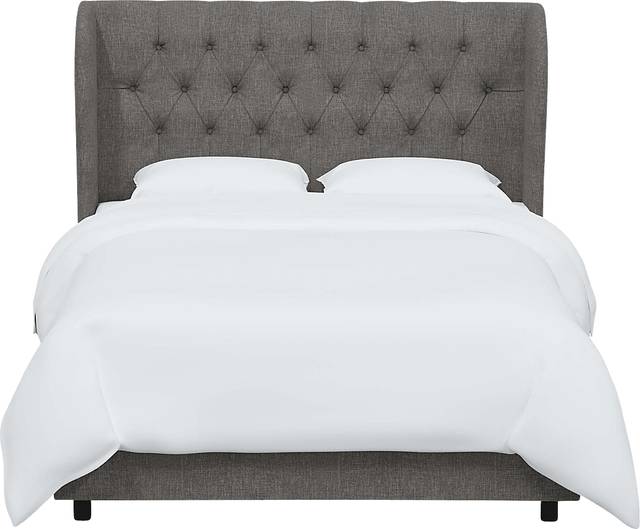Aleta Gray Queen Bed - Thumbnail - Image 2
