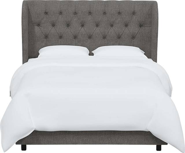 Aleta Gray Twin Bed - Thumbnail - Image 2