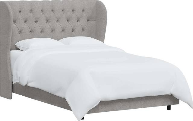 Aleta Light Gray King Bed - Thumbnail - Image 1