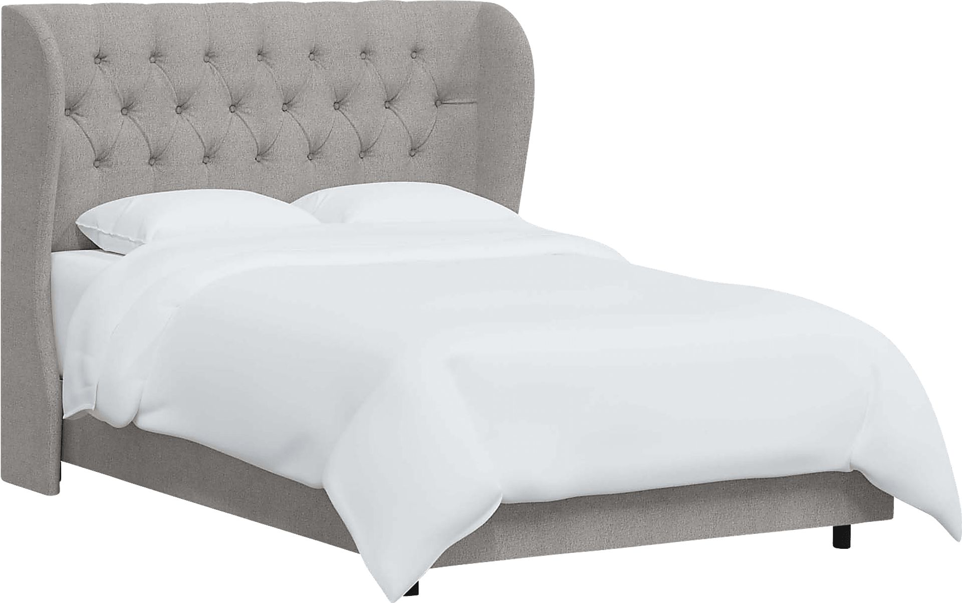 Aleta Light Gray Queen Bed - Image 1