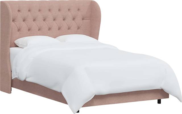 Aleta Pink Twin Bed - Thumbnail - Image 1