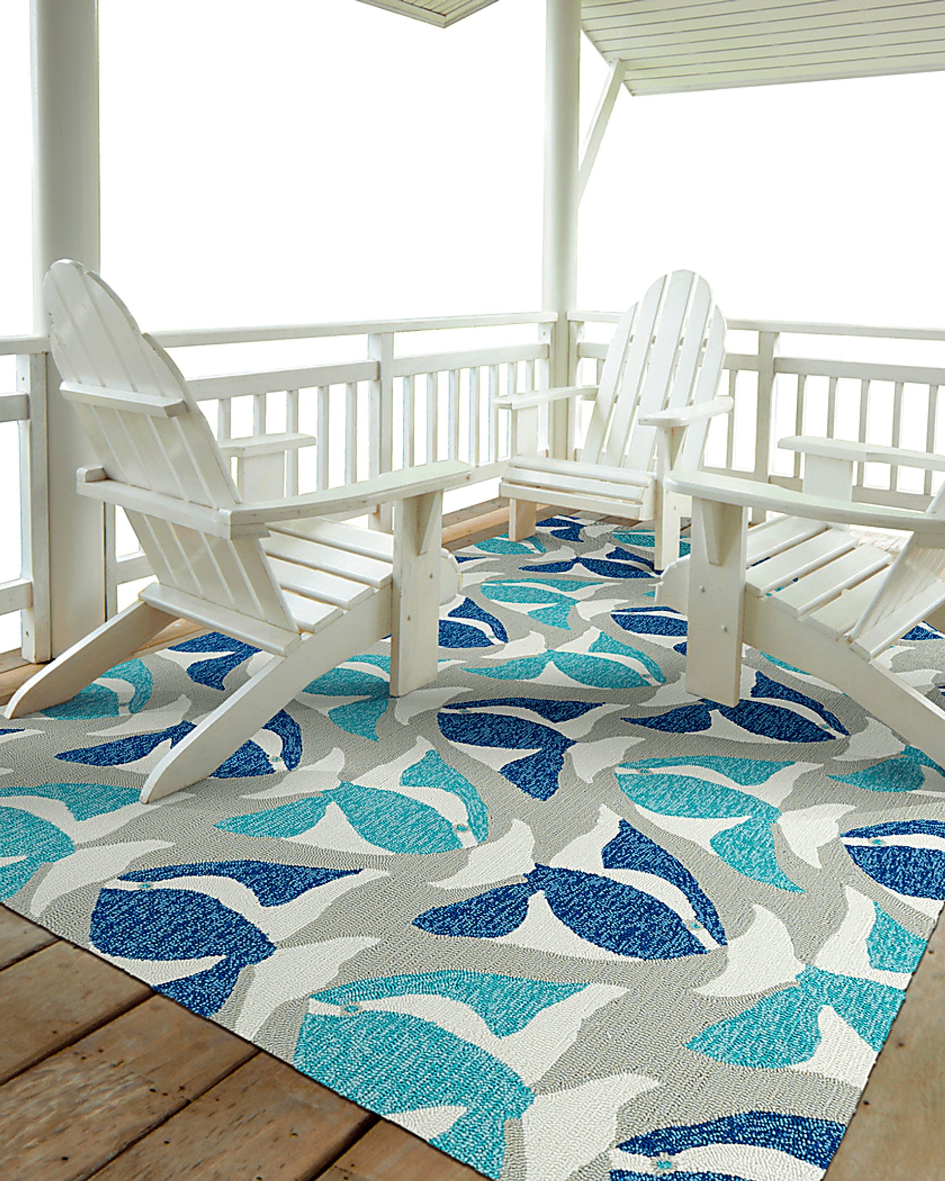 Aletta Blue 7'6 x 9' Indoor/Outdoor Rug - Image 2