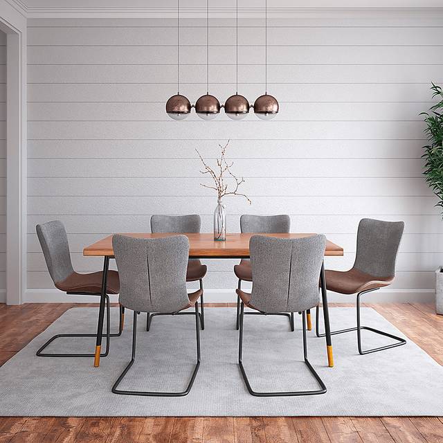 Alewine Light Brown Dining Chair, Set of 2 - Thumbnail - Image 2