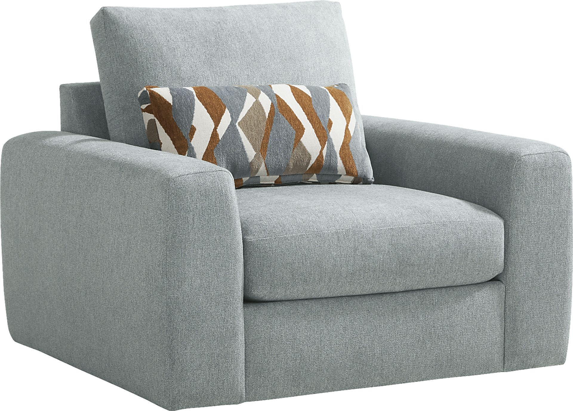 Alexander Blue Swivel Chair - Image 1