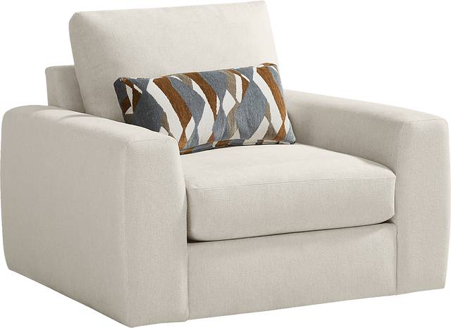 Alexander Cotton Swivel Chair - Thumbnail - Image 1