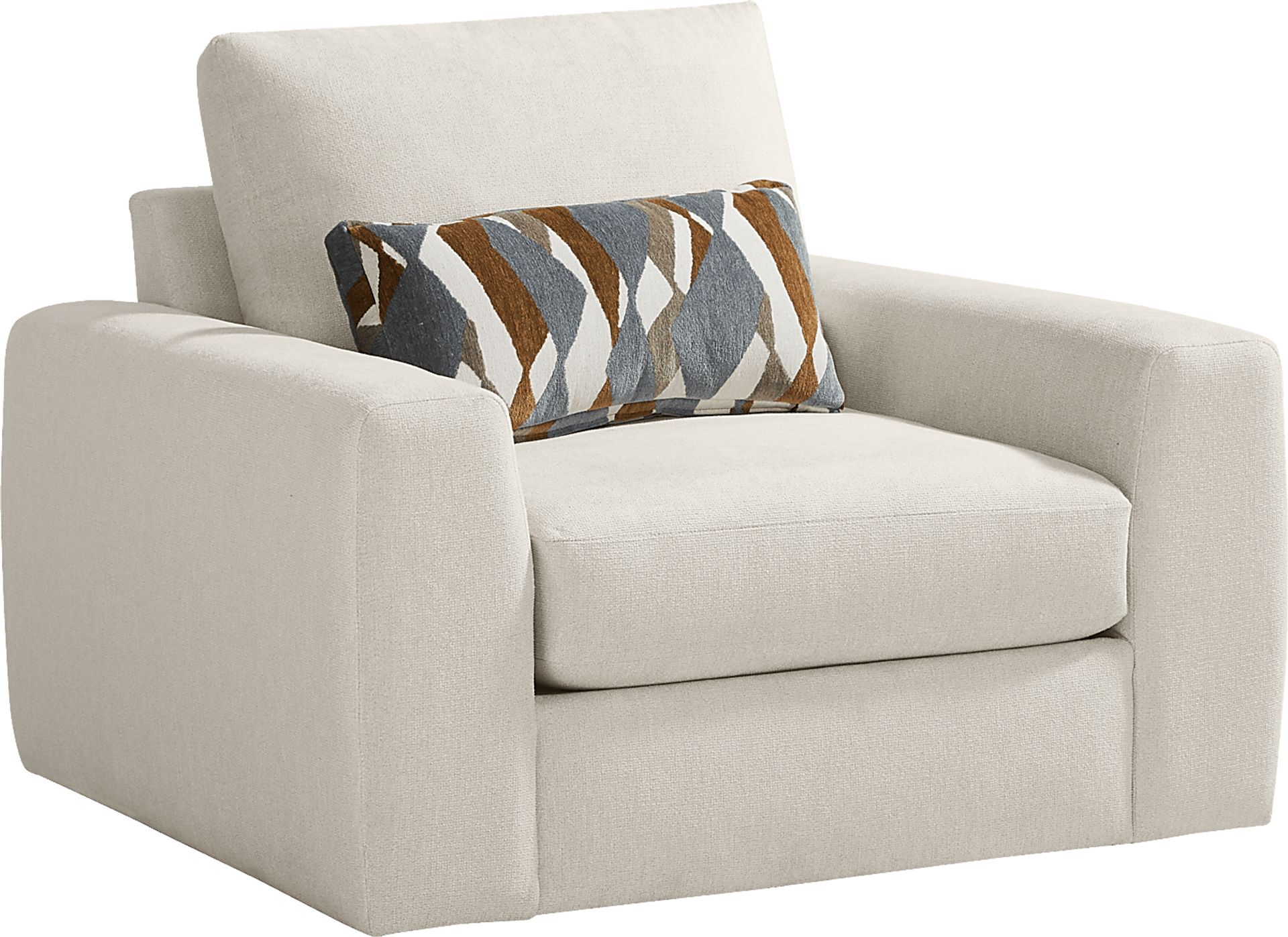 Alexander Cotton Swivel Chair - Image 1