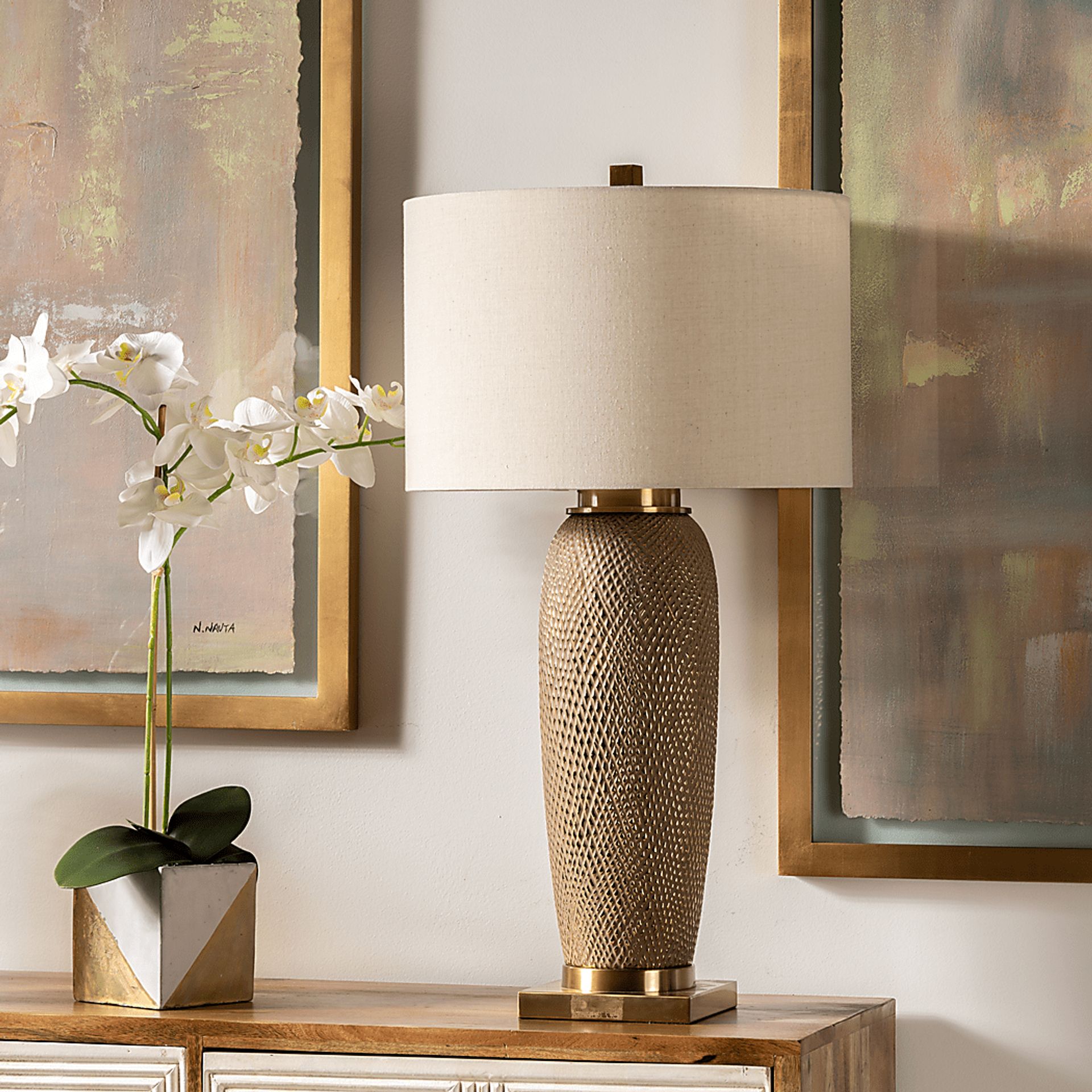 Alexander Court Gold Lamp - Image 4