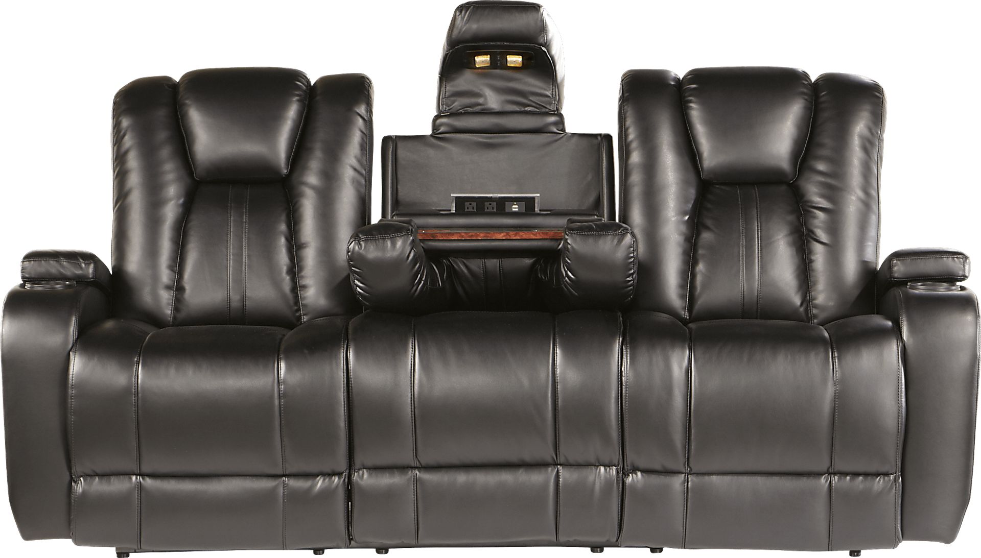 Alexander Valley Black Power Reclining Sofa - Image 3