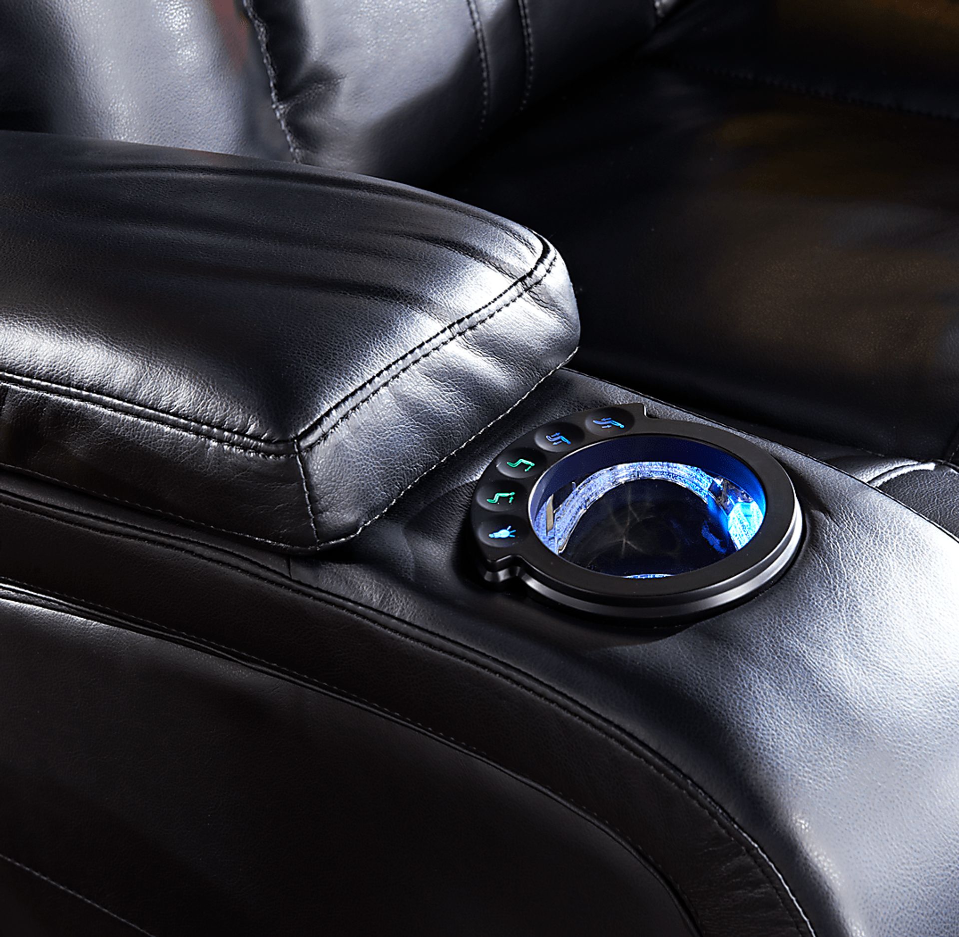 Alexander Valley Black Power Reclining Sofa - Image 5