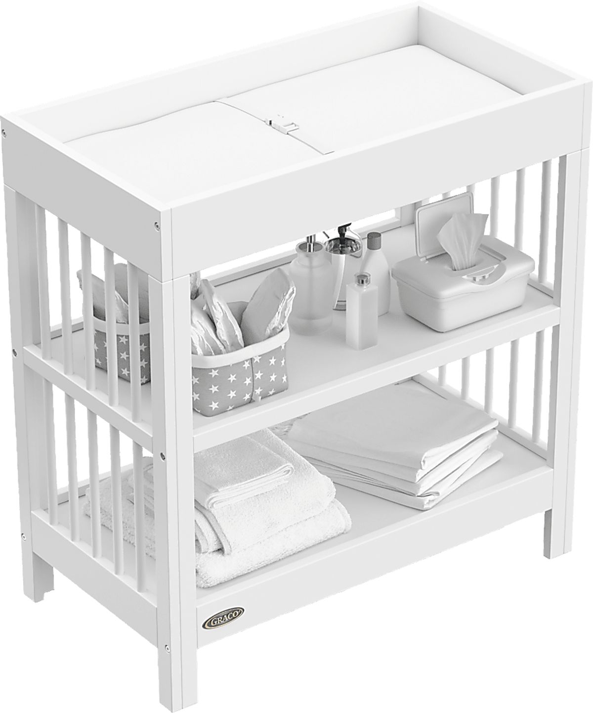Alexei White Colors,White Changing Table | Rooms to Go