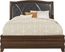 Alexi Cherry 3 Pc Queen Bed with Chocolate Inset