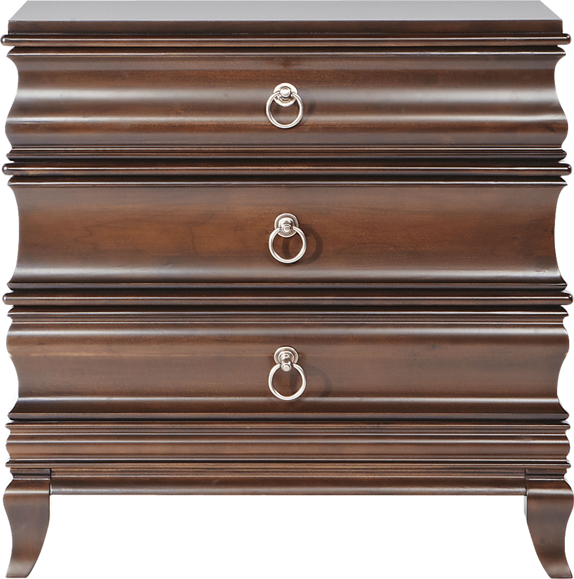 Alexi Cherry 7 Pc King Panel Bedroom with Chocolate Inset - Image 9