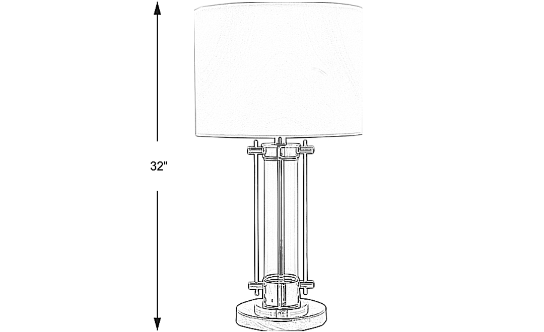 Alexios Silver Lamp