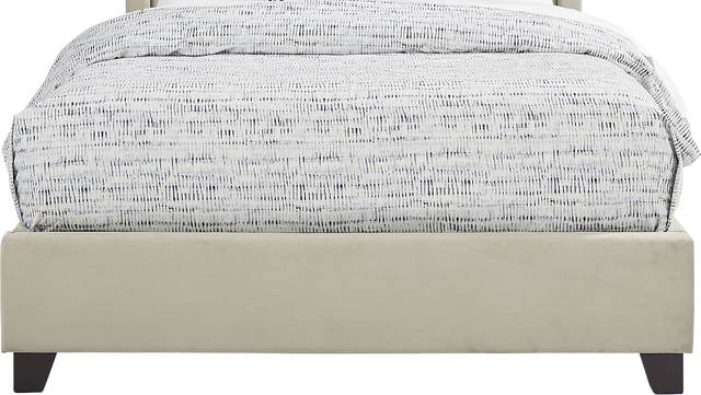 Alexis Gray 3 Pc King Upholstered Bed - Thumbnail - Image 2
