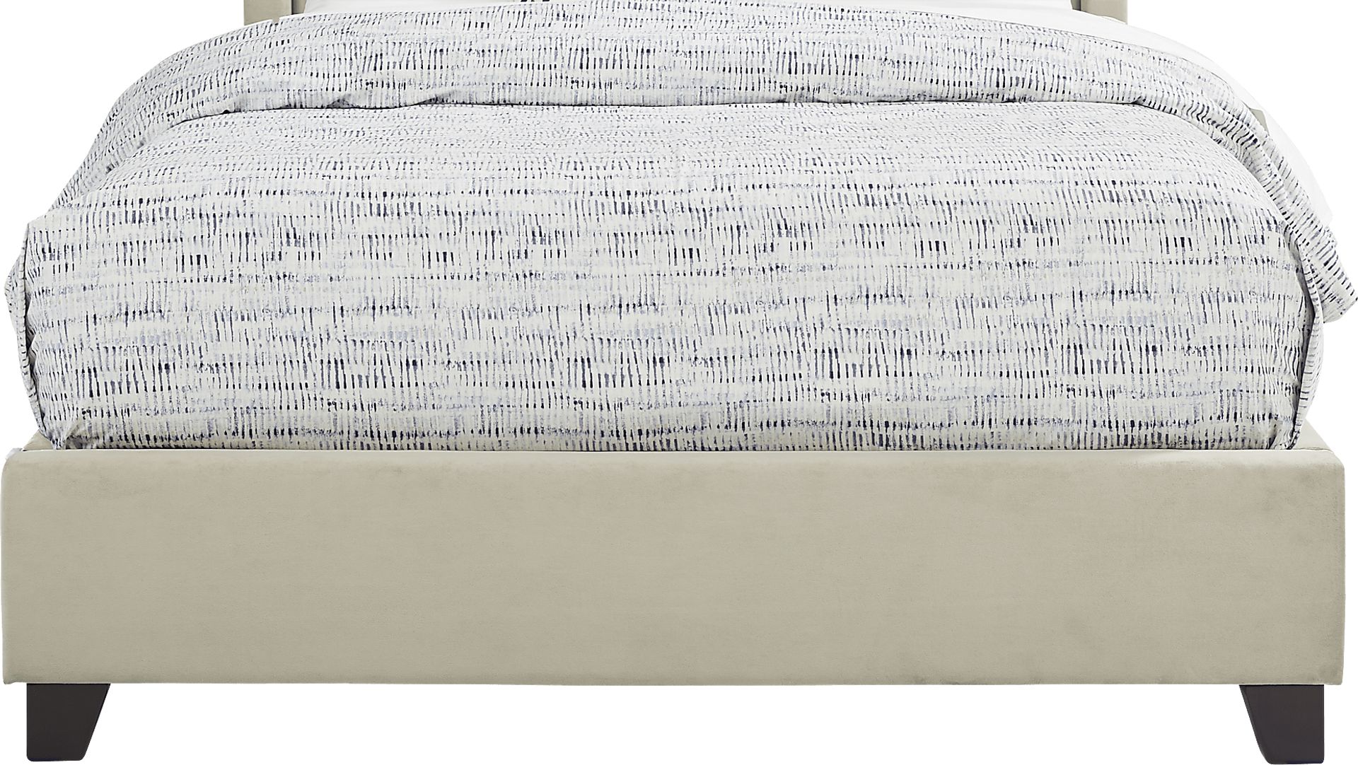 Alexis Gray 3 Pc King Upholstered Bed - Image 2