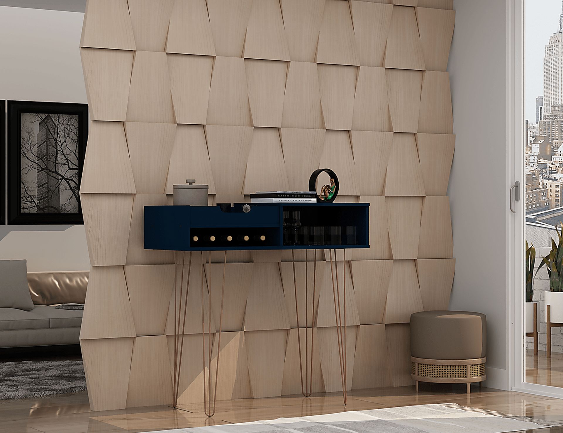 Alexito Blue Sofa Table - Image 8