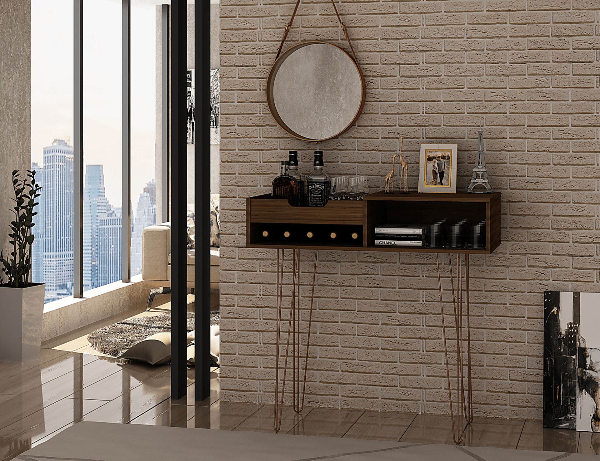 Alexito Brown Sofa Table - Image 7