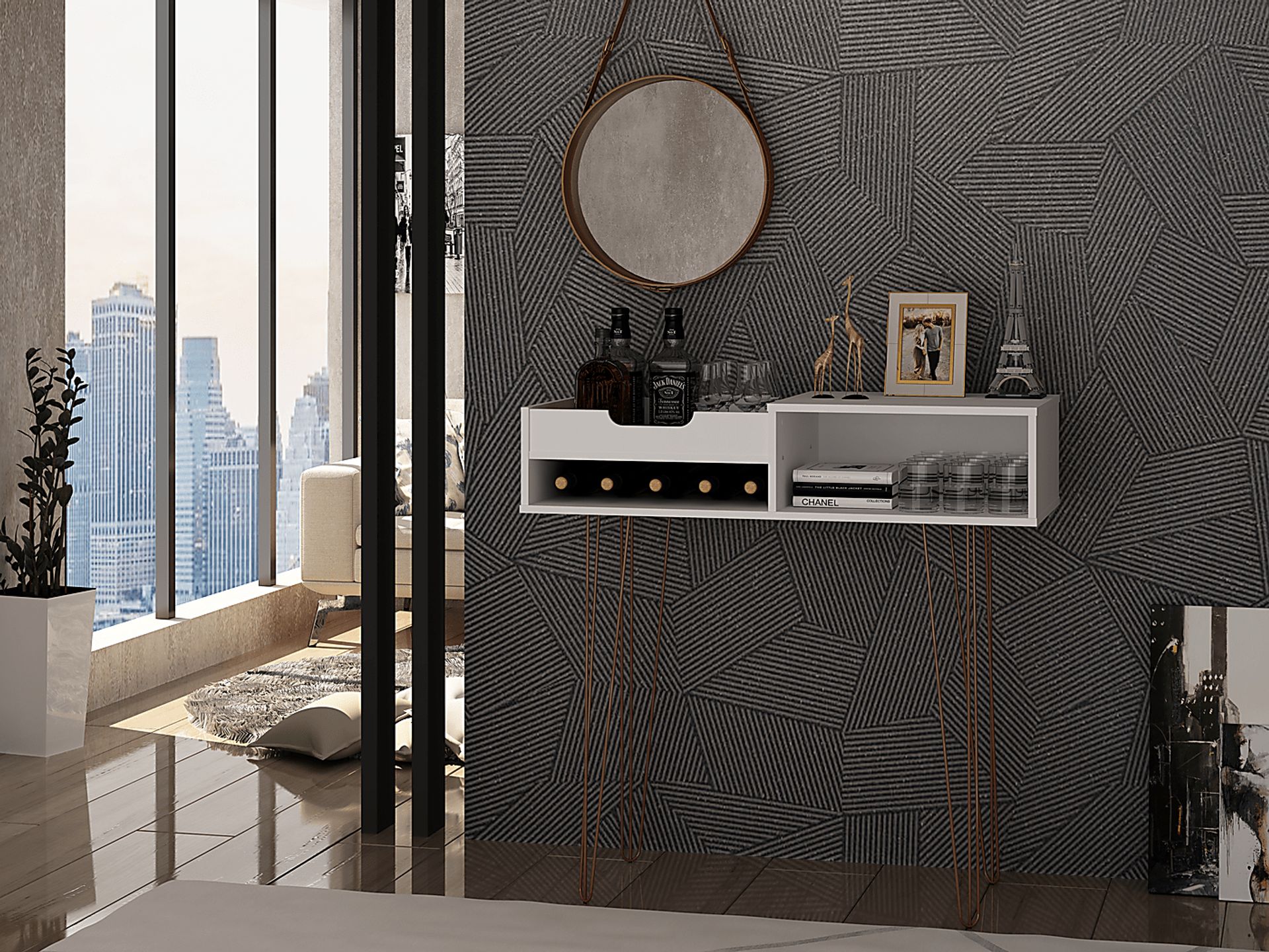 Alexito White Sofa Table - Image 7