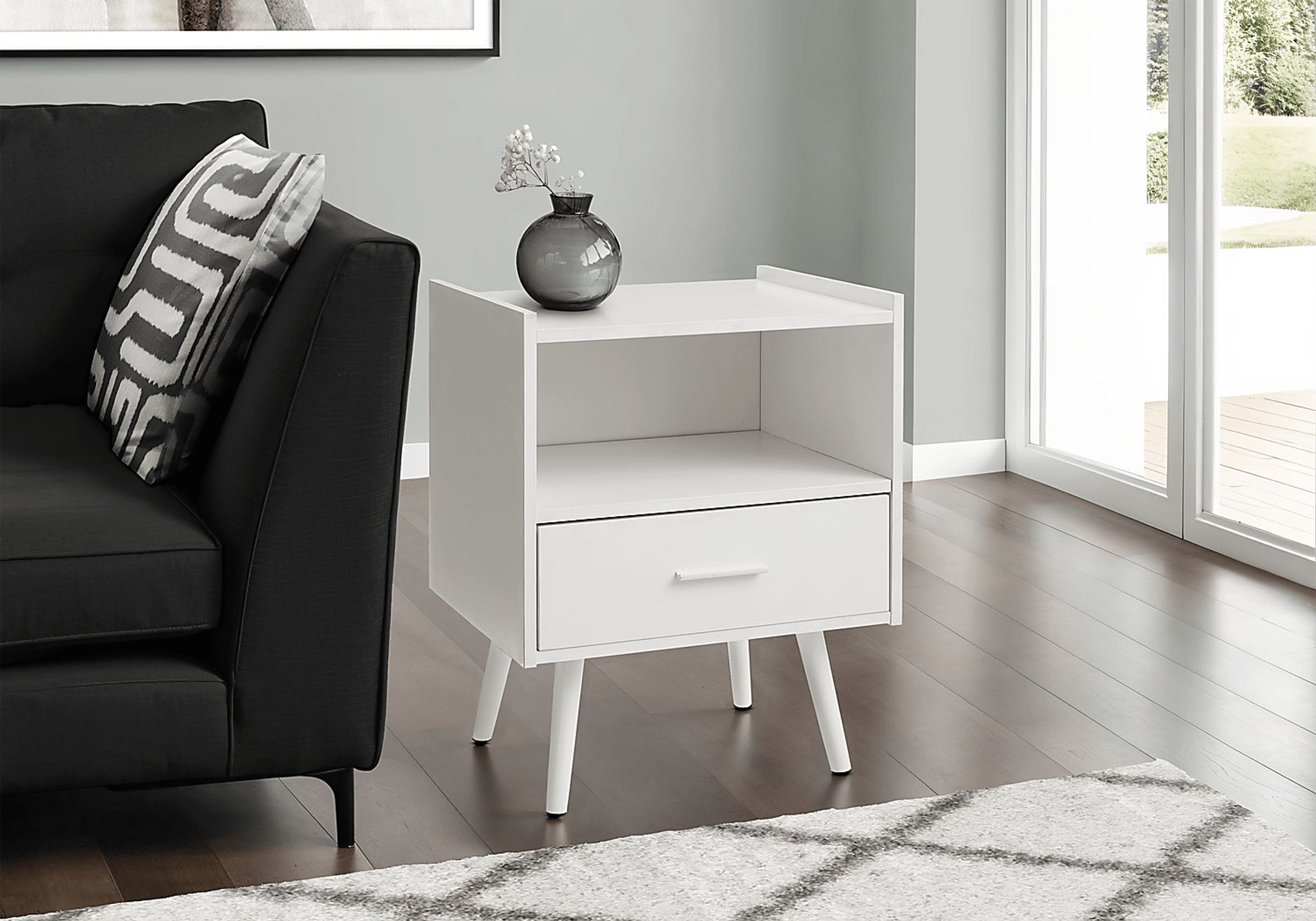Alfaro White End Table - Image 2