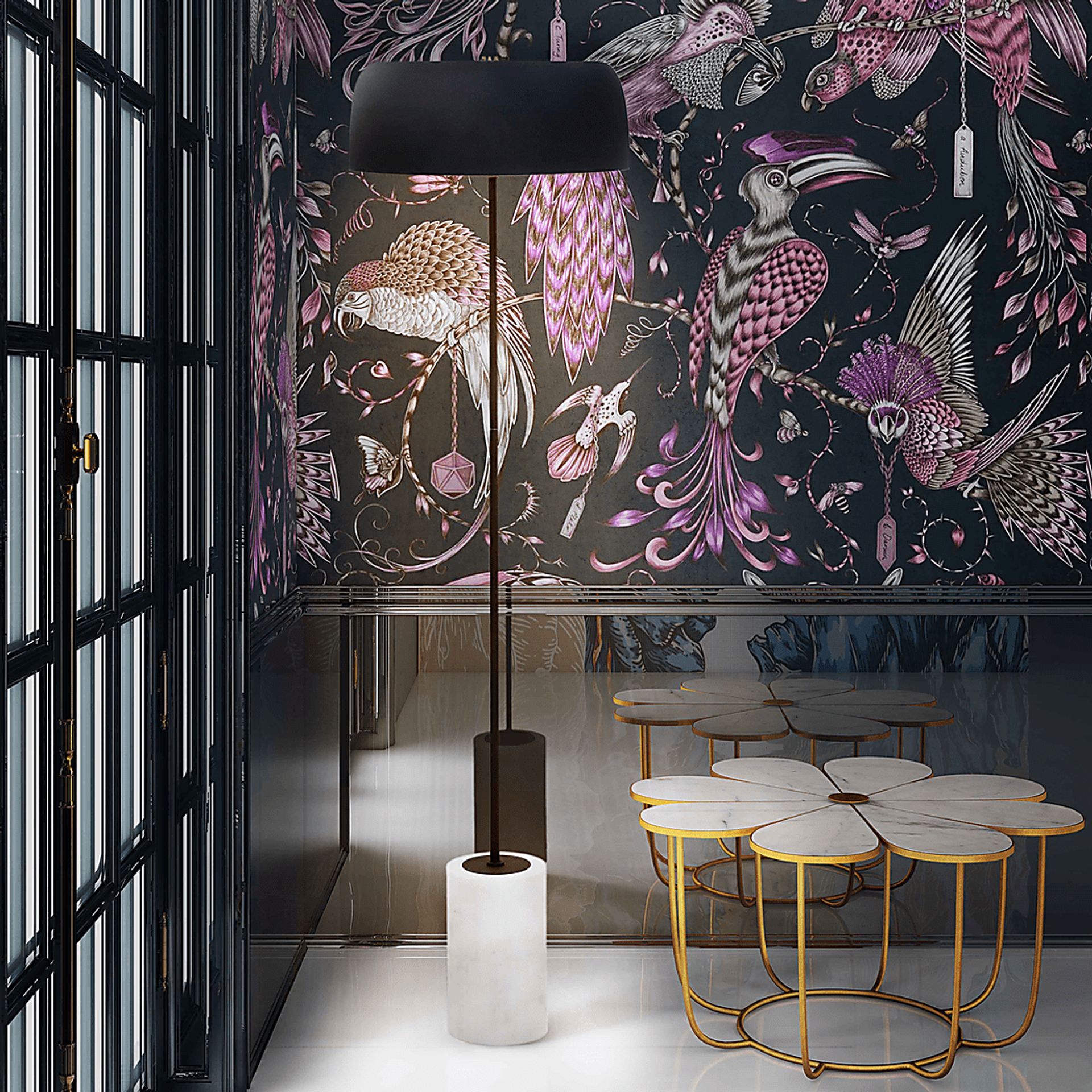 Alfena Black Floor Lamp - Image 7