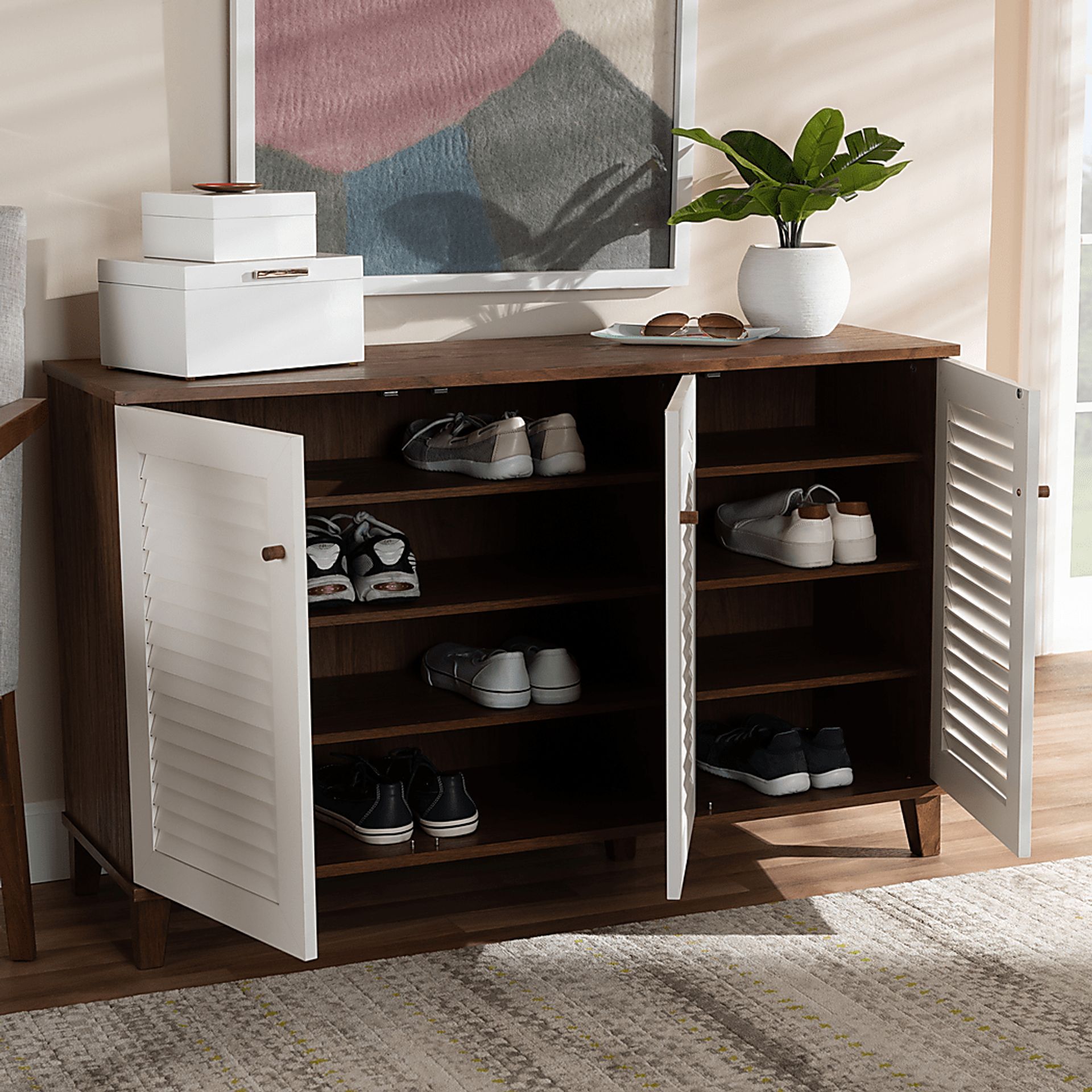 Algarin Brown Large Accent Cabinet - Image 8