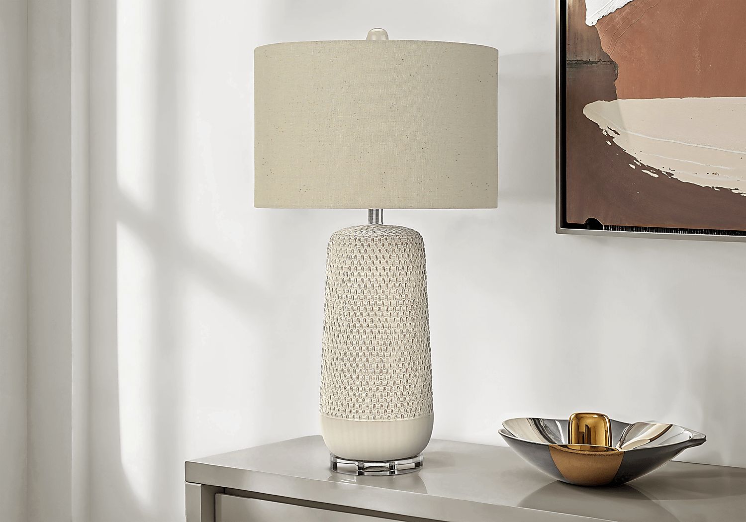 Alger Court Cream Lamp - Thumbnail 3