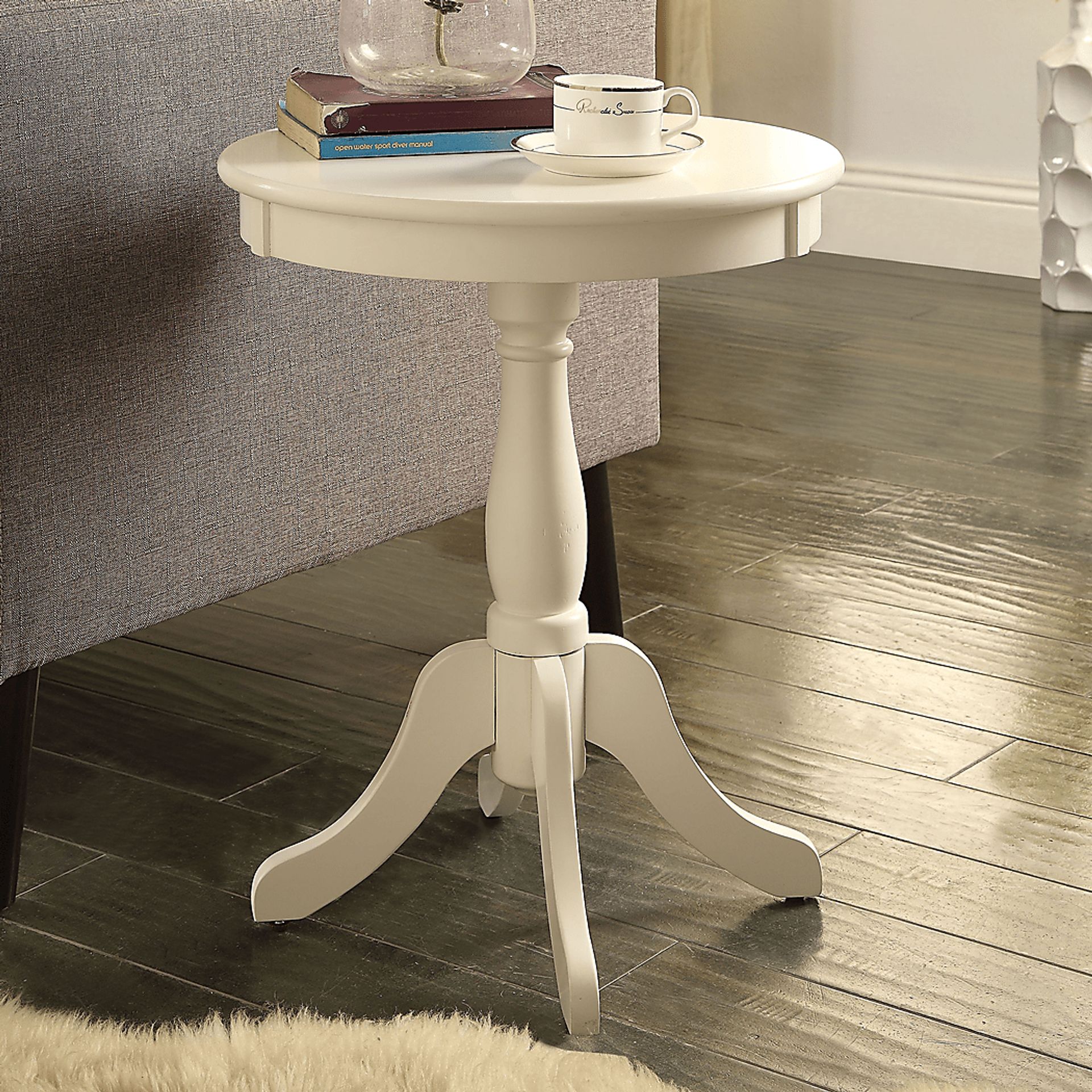 Alger White Accent Table - Image 2