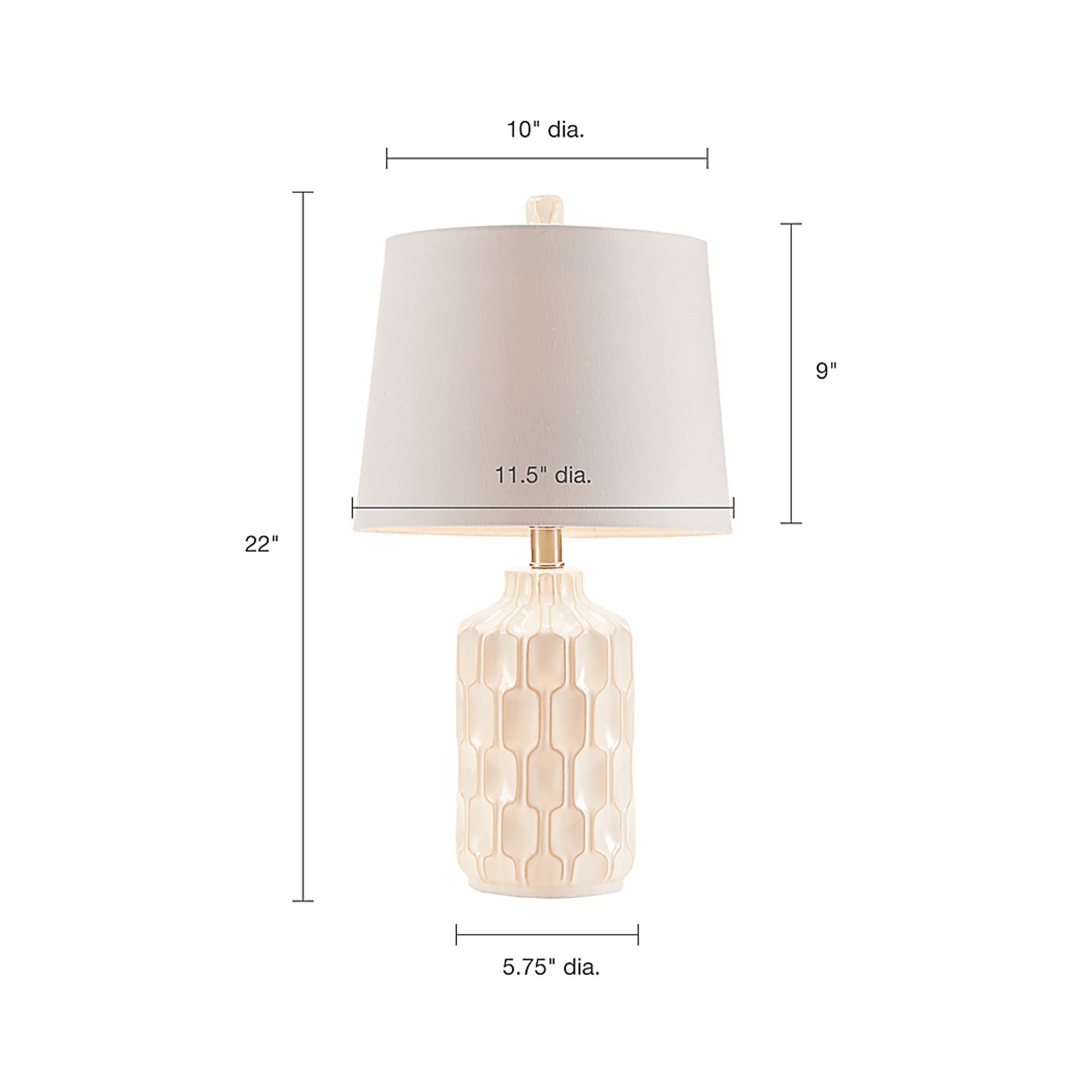 Algeria Shores Ivory Lamp - Image 7