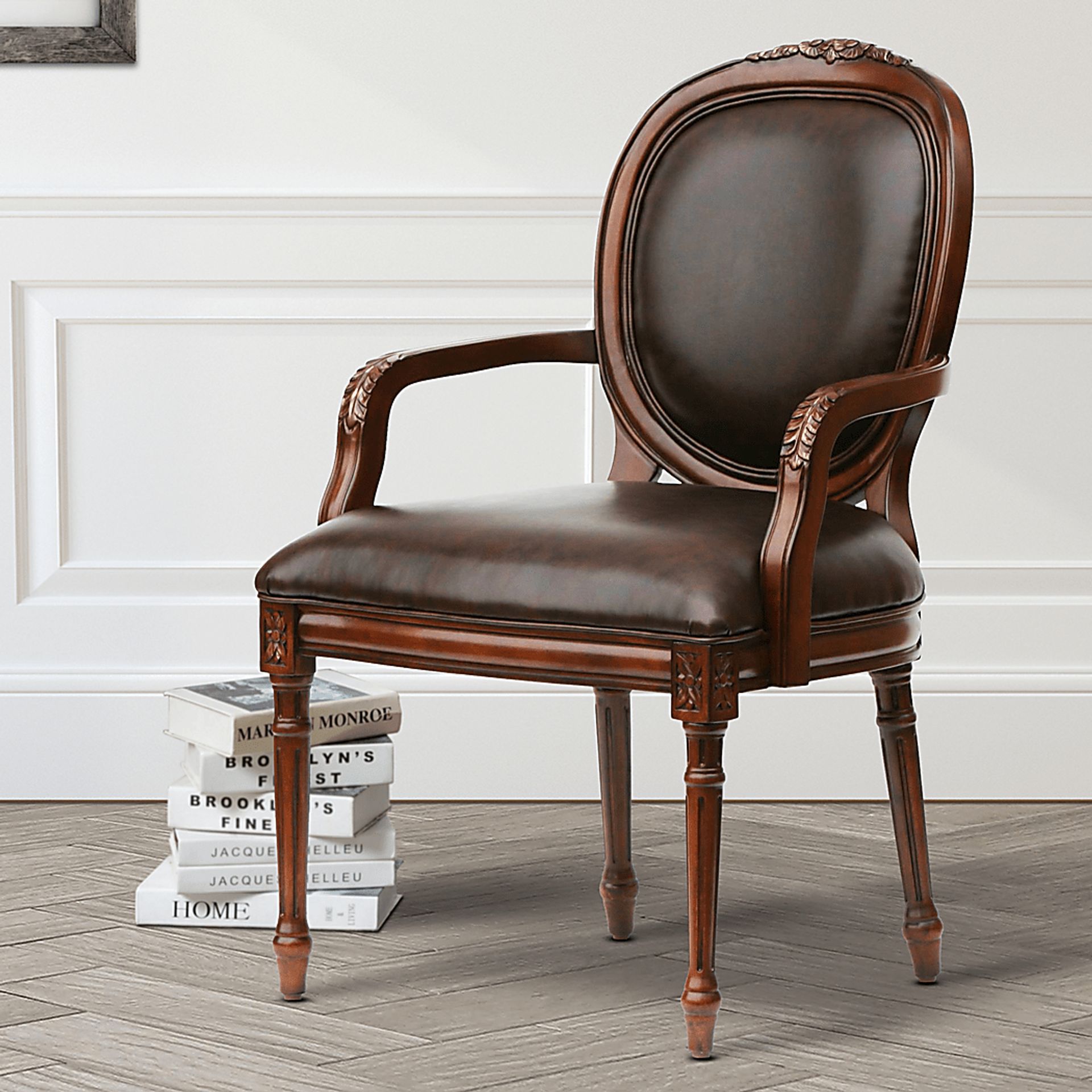 Algiers Brown Dining Chair - Image 2