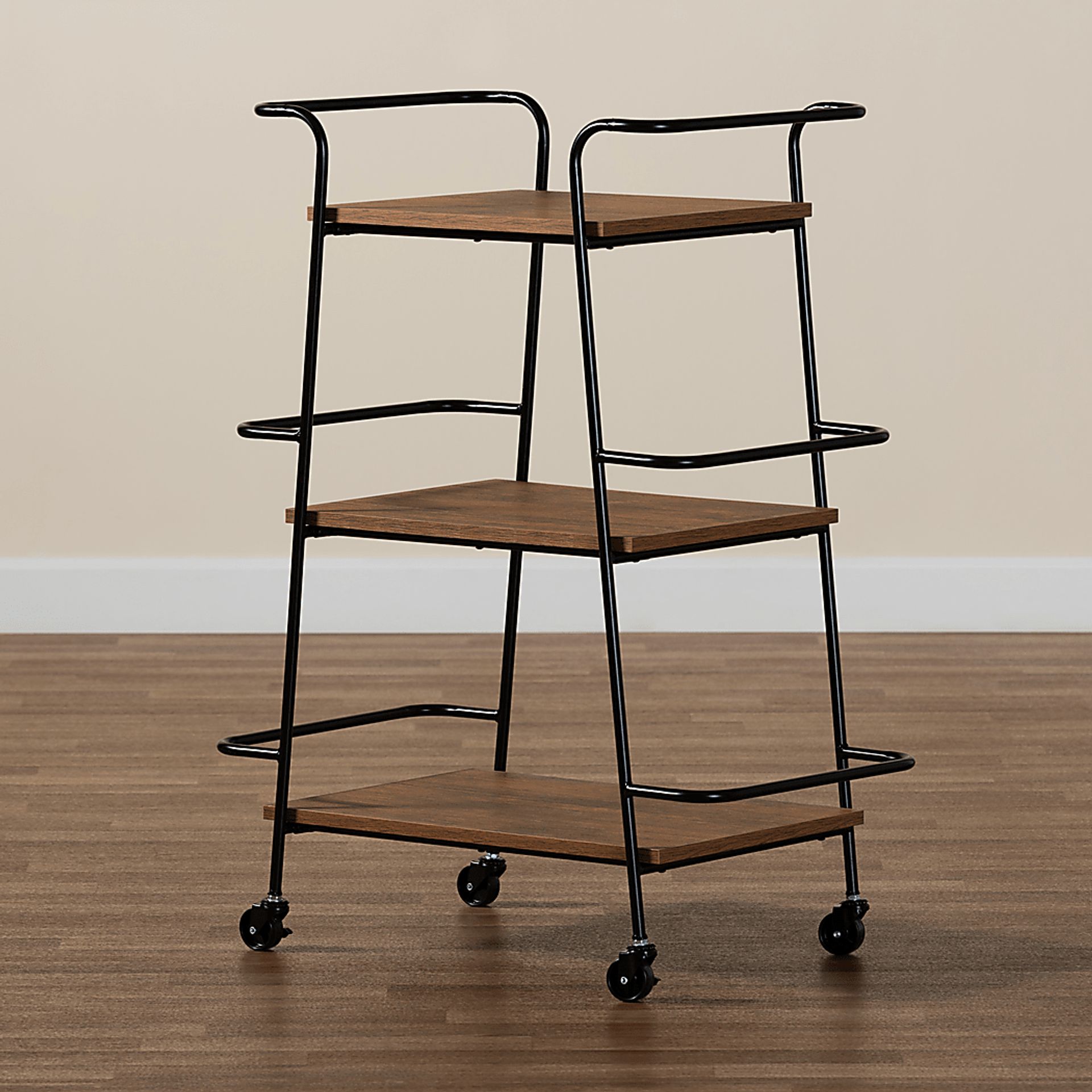Algona Brown Bar Cart - Image 2