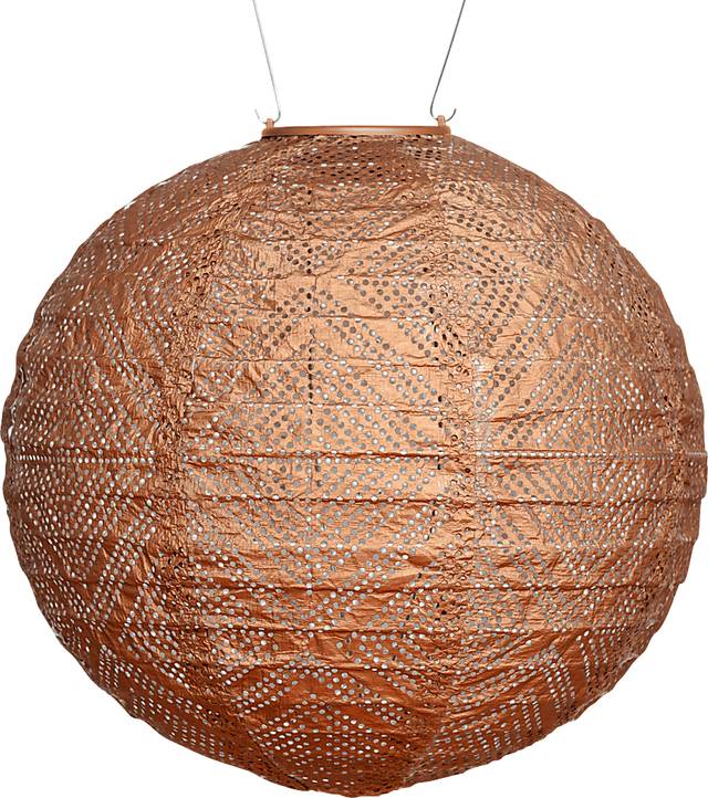 Aliana Copper Outdoor Solar Lantern - Thumbnail - Image 1