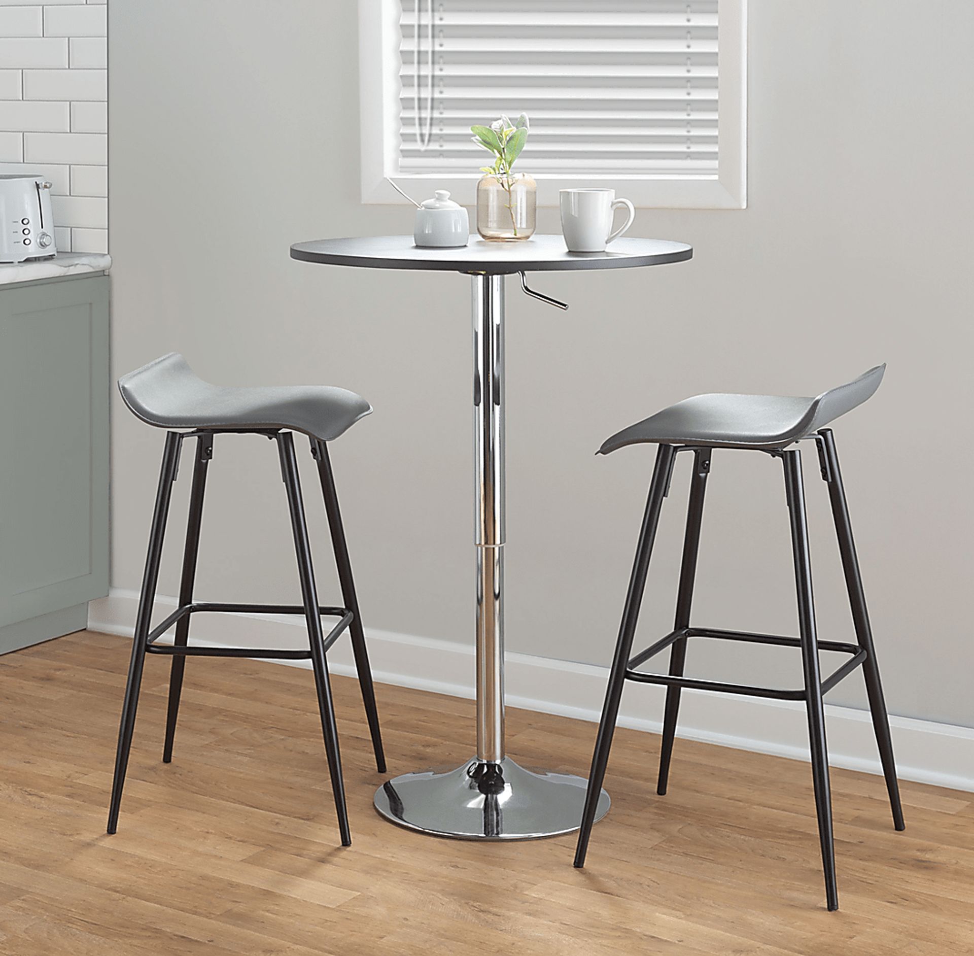 Aliceanna Gray Barstool, Set of 2 - Image 3
