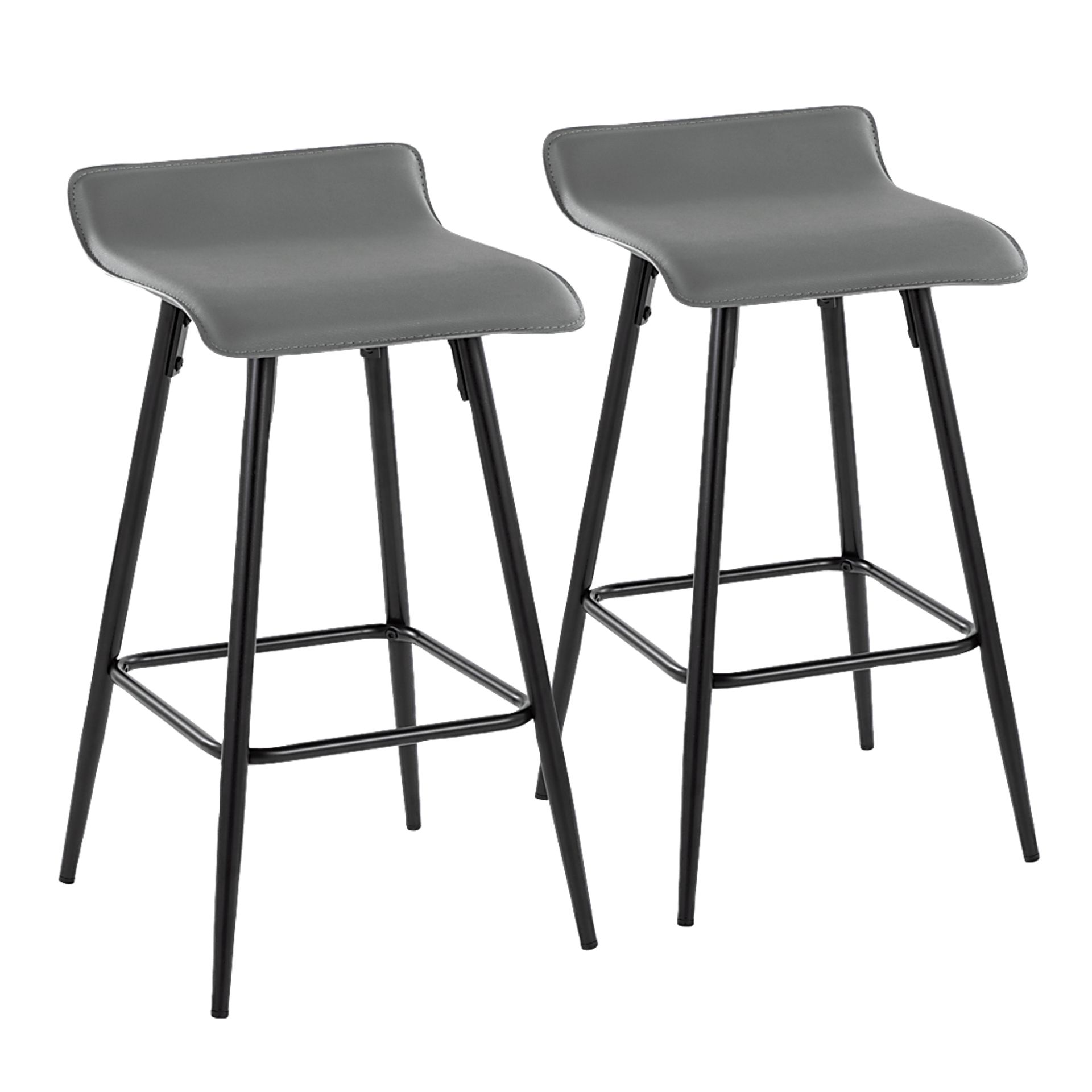 Aliceanna Gray Counter Height Stool, Set of 2 - Image 1