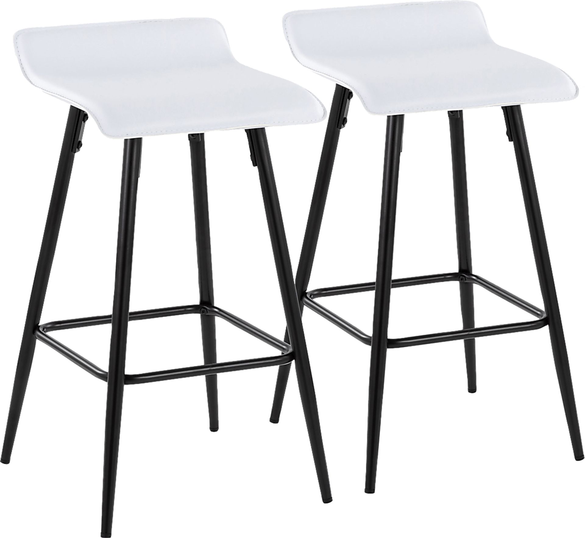 Aliceanna White Counter Height Stool, Set of 2 - Image 1