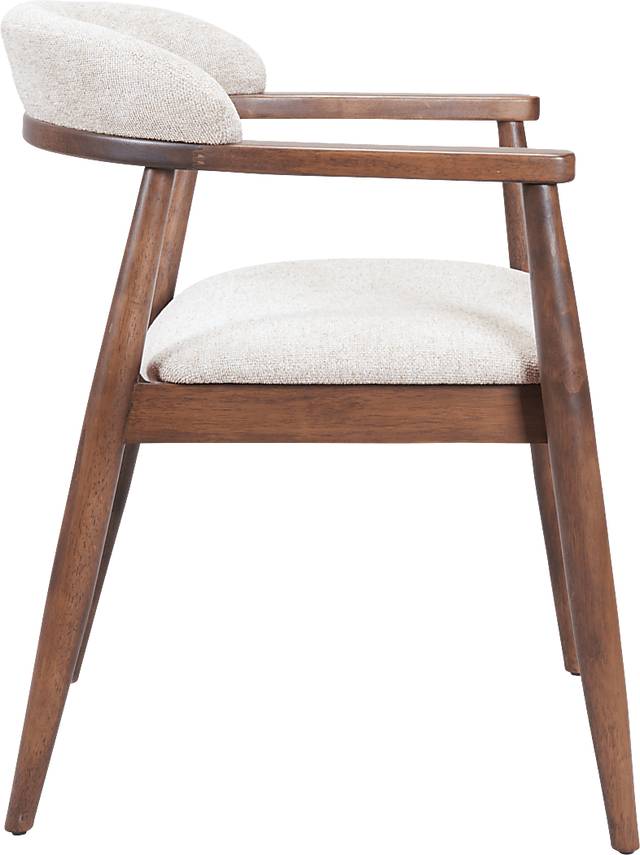 Aliev Beige Side Chair - Thumbnail - Image 4