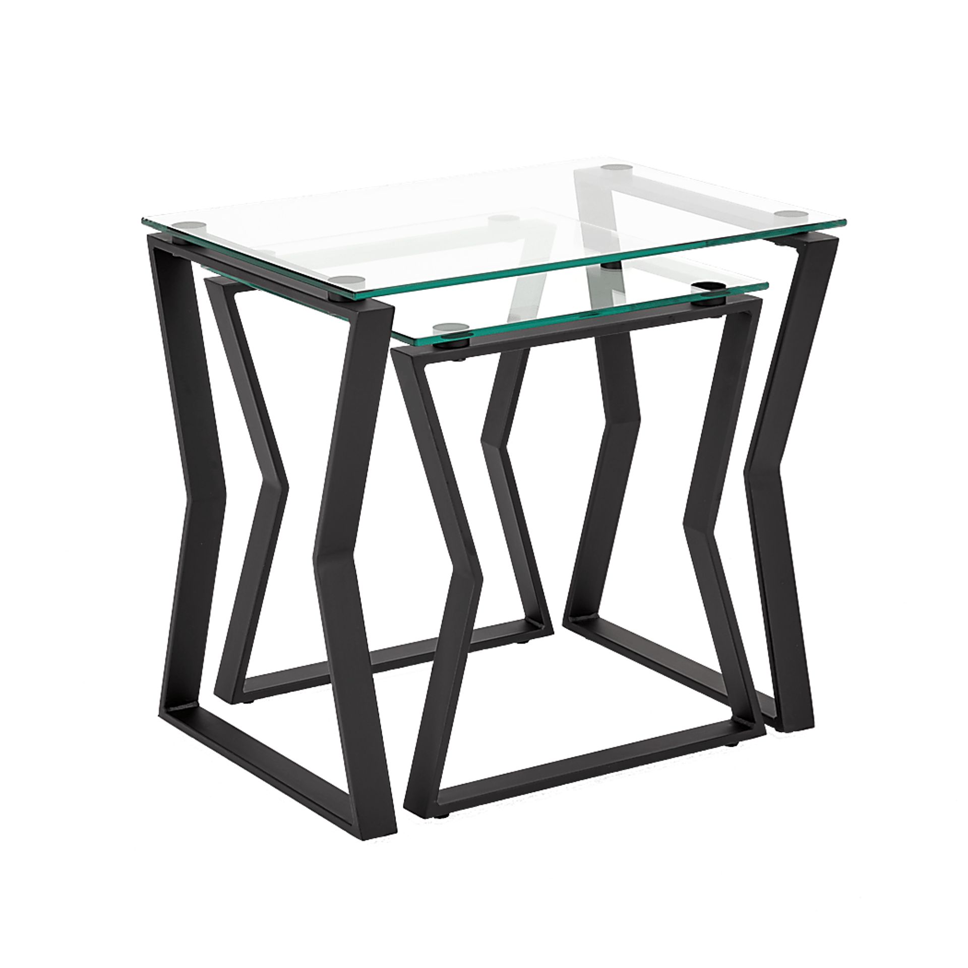 Alijon Black Nesting Table, Set of 2 - Image 2