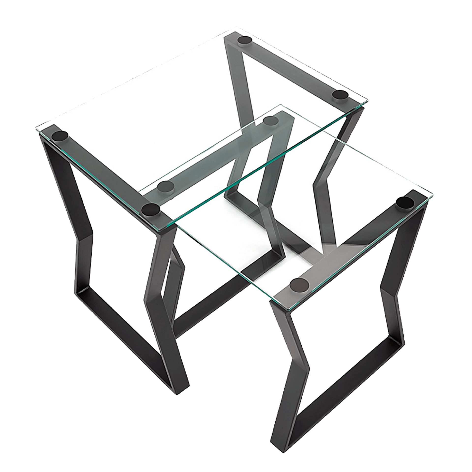 Alijon Black Nesting Table, Set of 2 - Image 3