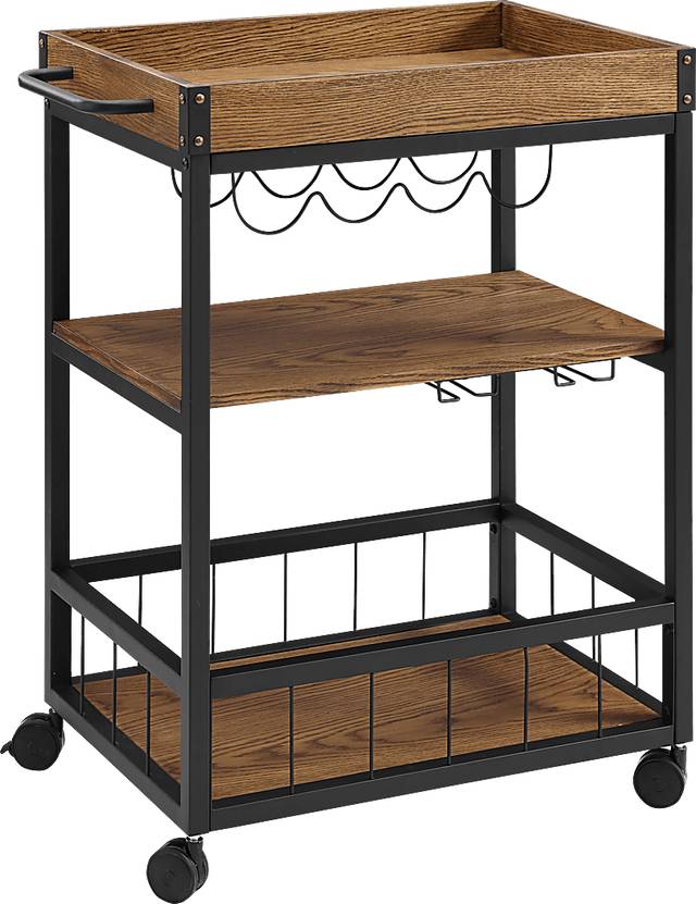 Alika Brown Bar Cart - Thumbnail - Image 1