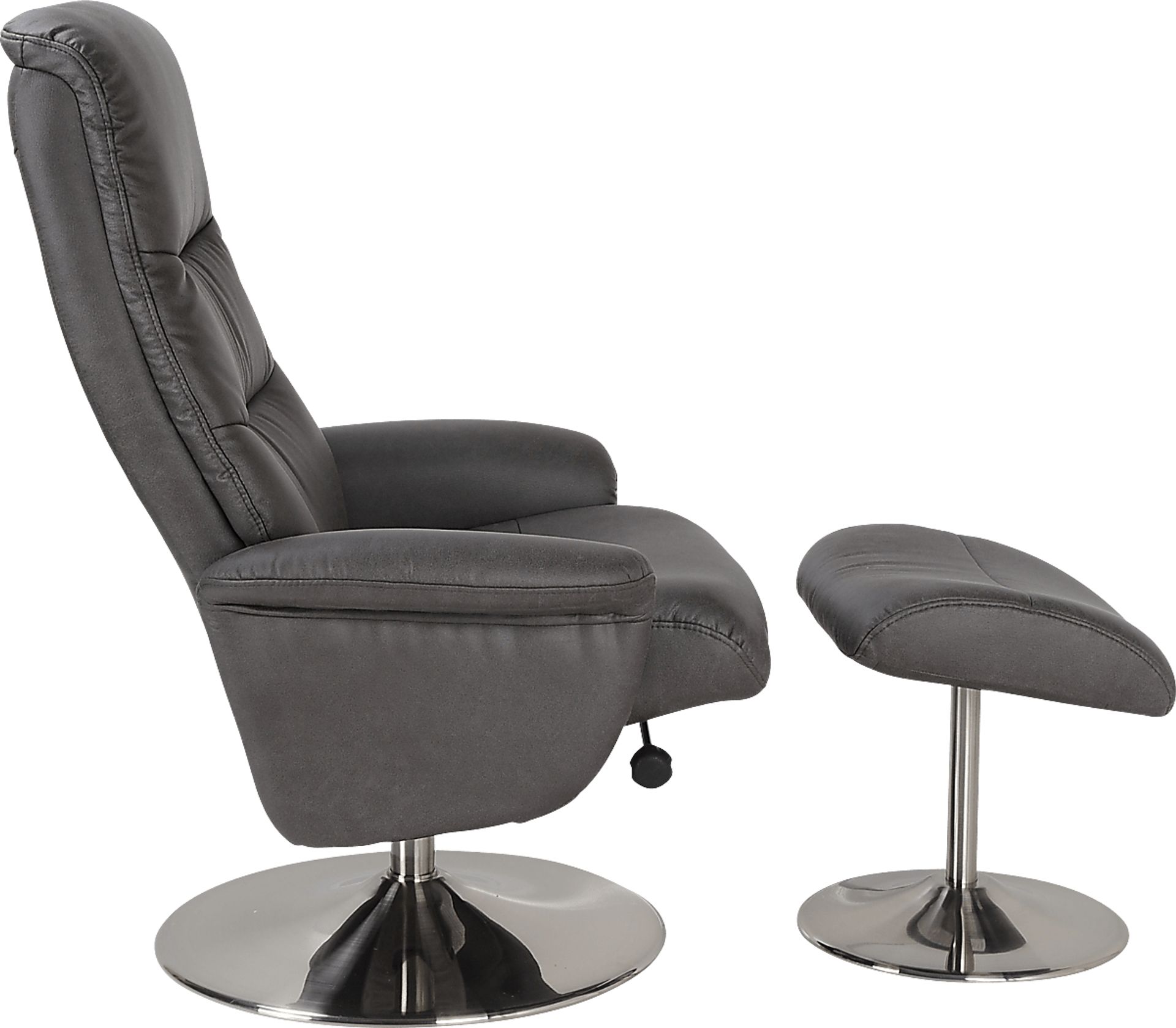 Alileah Gray Recliner and Ottoman - Image 3