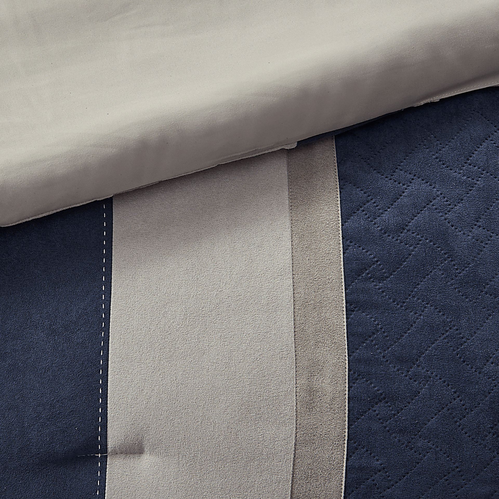 Alima Blue 7 Pc California King Comforter Set - Image 9