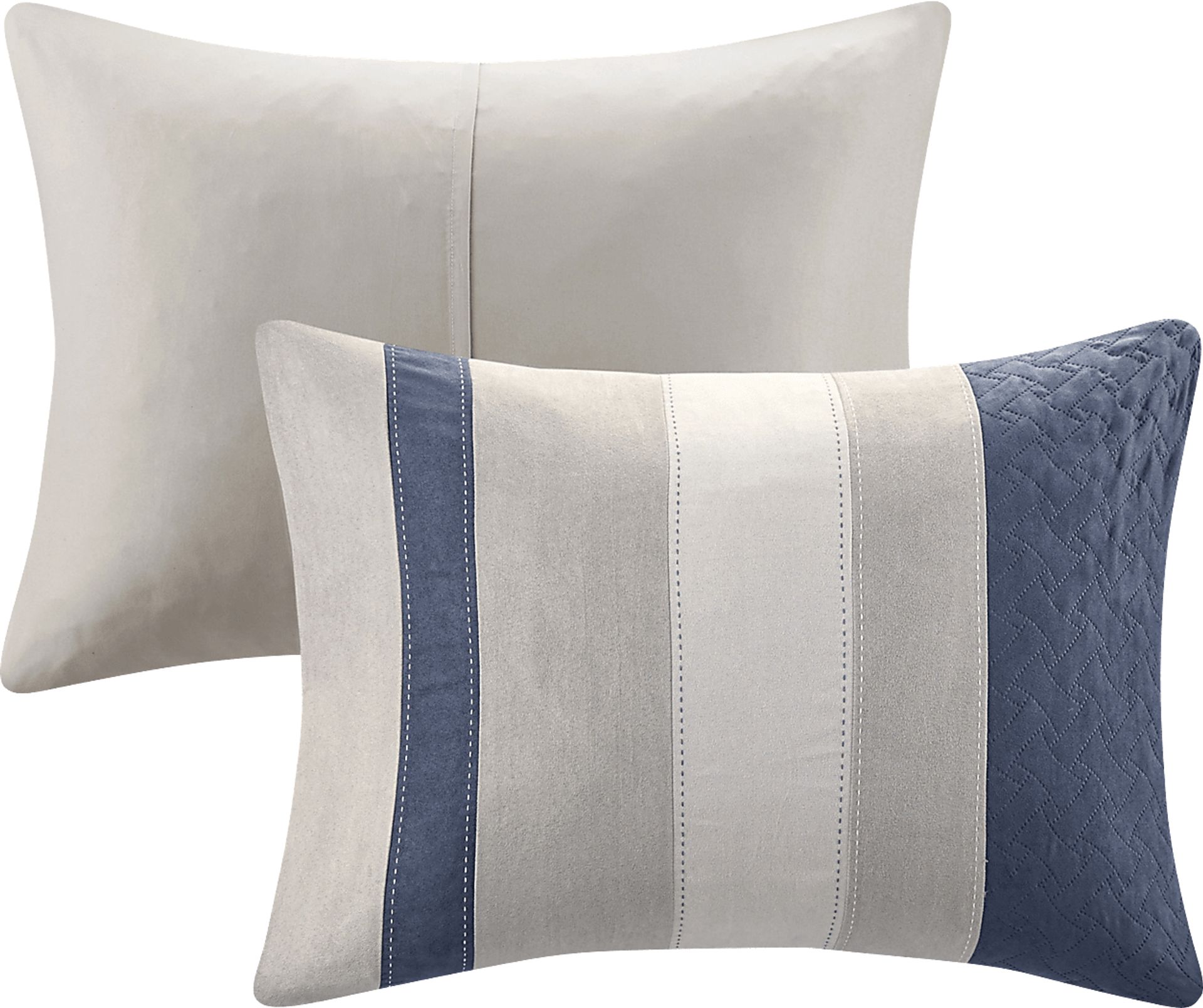 Alima Blue 7 Pc Queen Comforter Set - Image 4